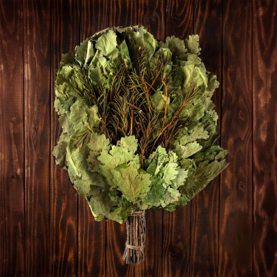 Дубовый веник с багульником