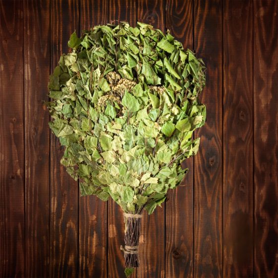 Берёзовый веник с тысячелистником