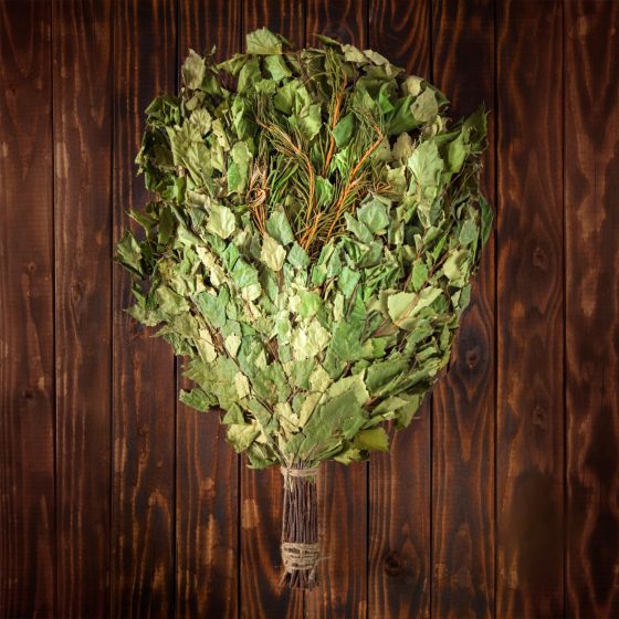 Берёзовый веник с багульником