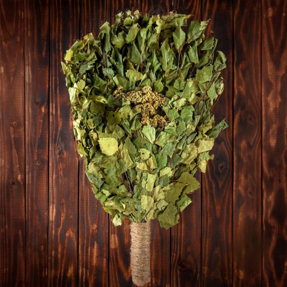 Берёзовый веник с тысячелистником "Премиум"