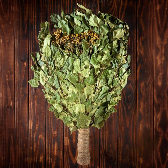 Берёзовый веник с пижмой "Премиум"