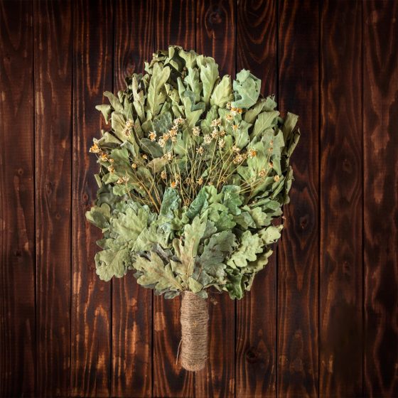 Дубовый веник с ромашкой "Премиум"