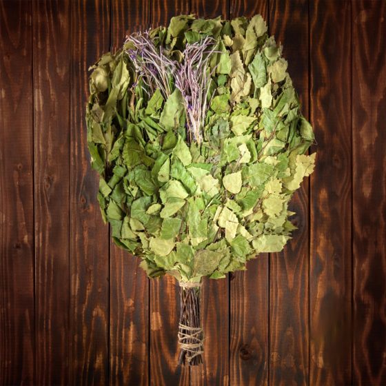 Берёзовый веник с иван-чаем