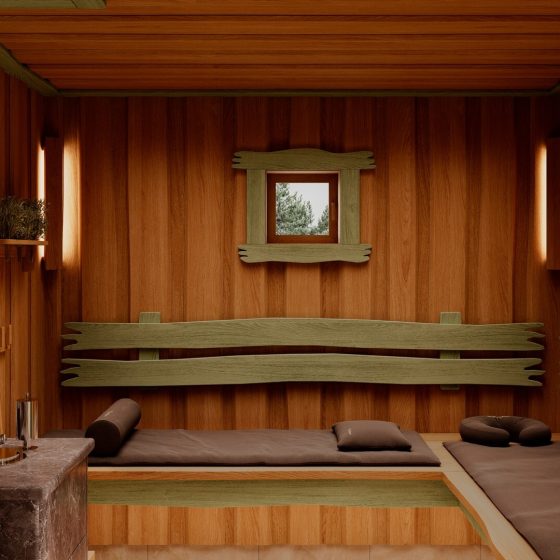 Отделка бани Оливковая роща