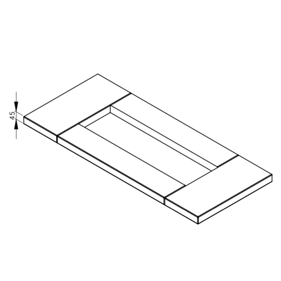 Фундаментная плита 45мм Tulikivi