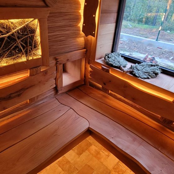 Печь для бани Анапа в трёхстороннем кожухе Easysteam