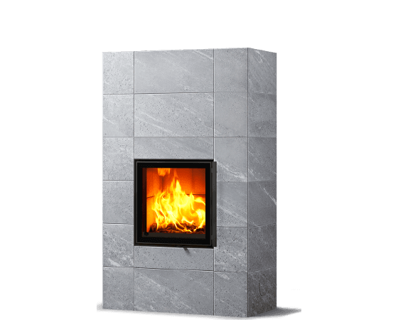 Дровяной камин RAITA TRIO Tulikivi в современном дизайне