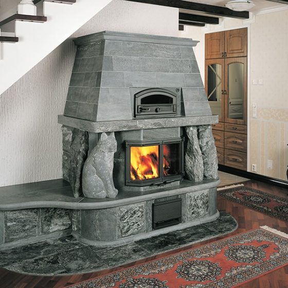 Дровяной камин ILVES-TAKKALEIVINUUNI Tulikivi
