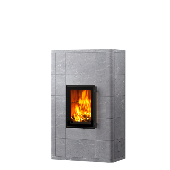 Дровяной камин LAMPO Tulikivi в современном дизайне