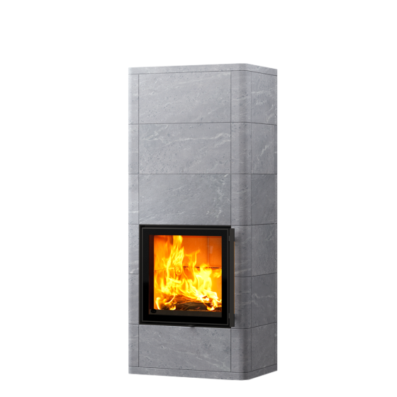 Дровяной камин SALVO S Tulikivi в современном дизайне