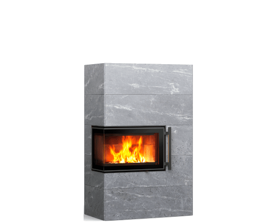 Дровяной камин PETRO Tulikivi в современном дизайне