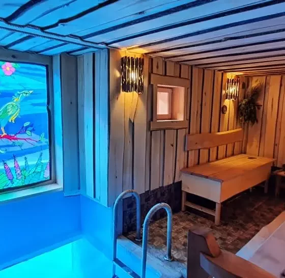 Баня на территории отеля в Дагомысе