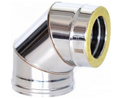 Отвод Термо 87* ОТ-Р 304-0.8/304 D115/210* (3S) с хомутом