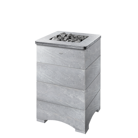 Дровяная универсальная банная печь с открытой каменкой 37 кВт Tulikivi для бани и сауны