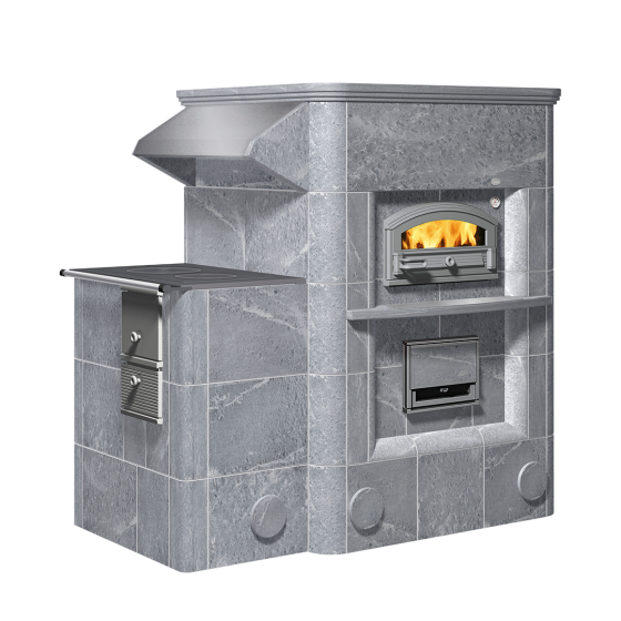 Дровяная печь с духовкой HU 3400/13 Tulikivi