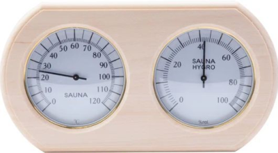 Термогигрометр ОЧКИ овал (ольха) TH-20А