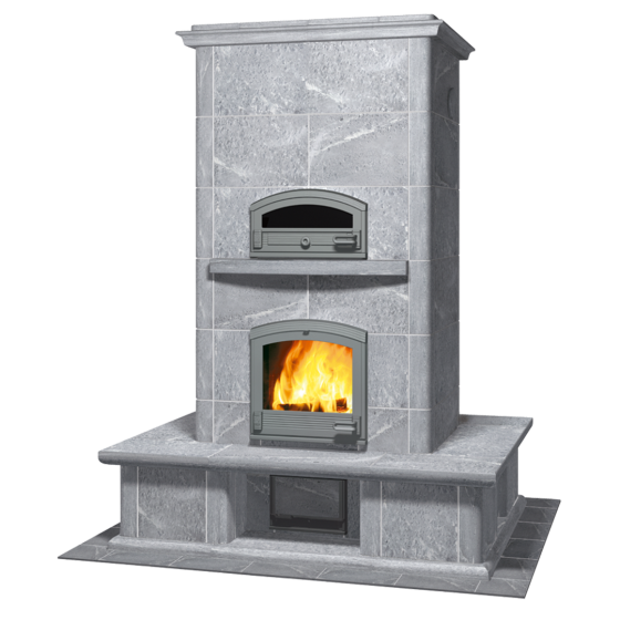 Дровяная печь с духовкой TTU 2700 Tulikivi