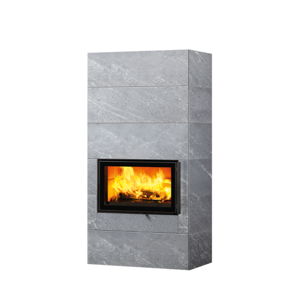 Дровяной камин SARAMO S Tulikivi в современном дизайне